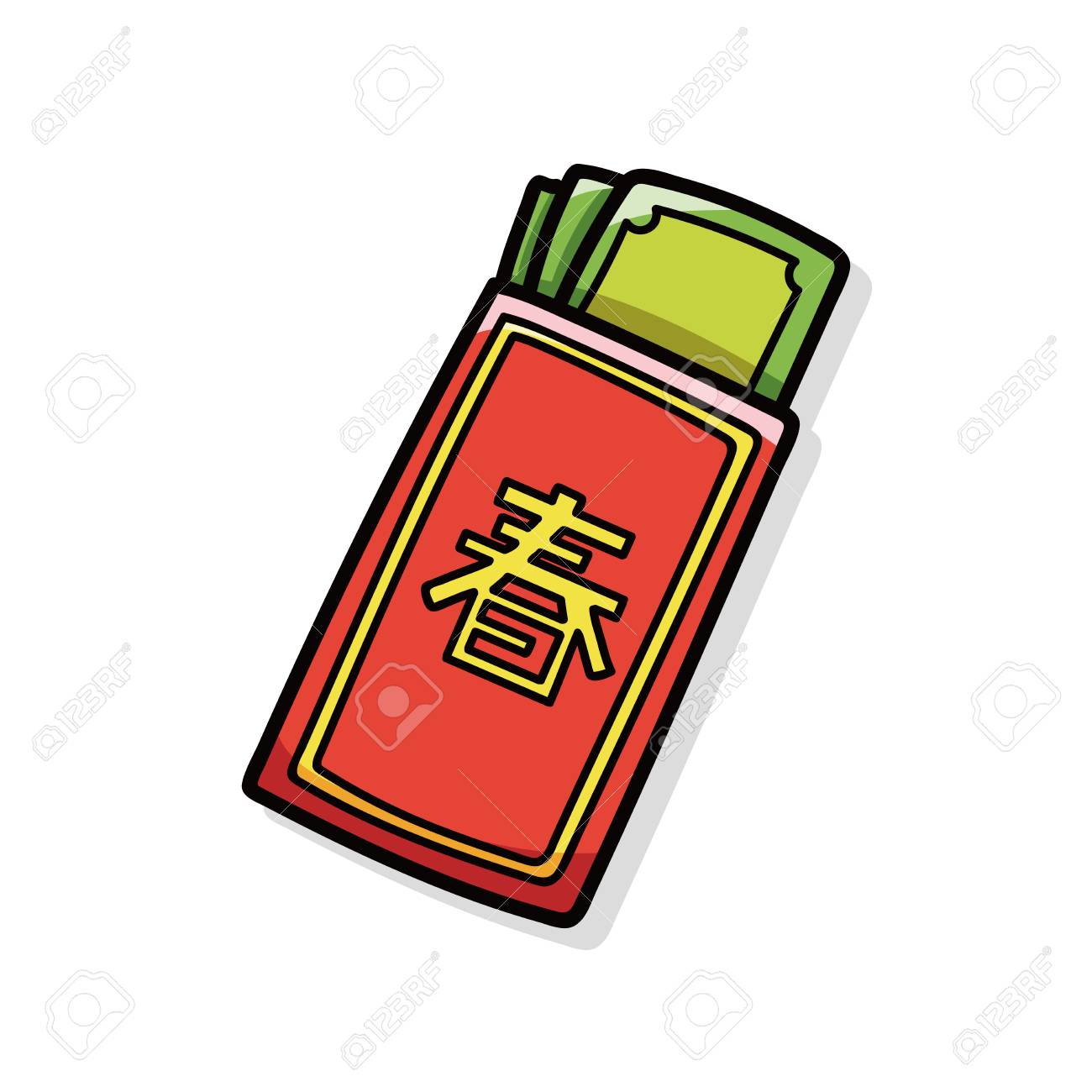 Chinese New Year Red Envelope Doodle Royalty Free SVG, Cliparts, Vectors,  and Stock Illustration. Image 45903962.