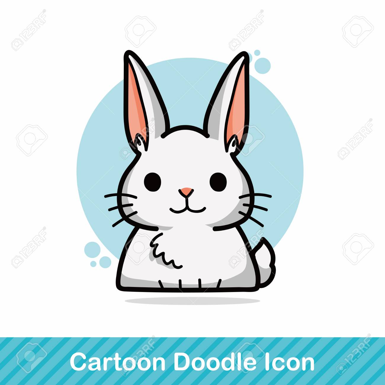 chinese zodiac rabbit doodle royalty free cliparts vectors and