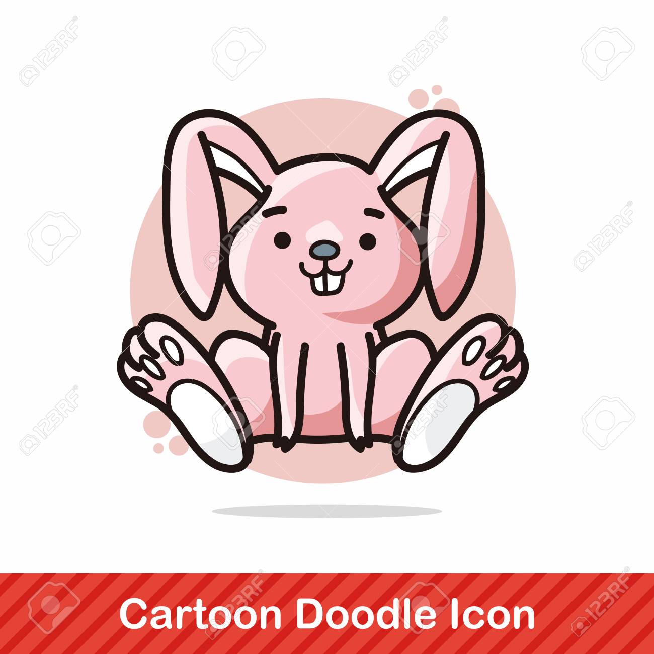 chinese zodiac rabbit doodle royalty free cliparts vectors and