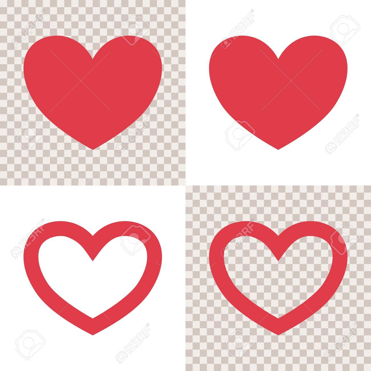 シンプルなハートのセット のイラスト素材 ベクタ Image シンプルなハートのセット のイラスト素材 ベクタ Image