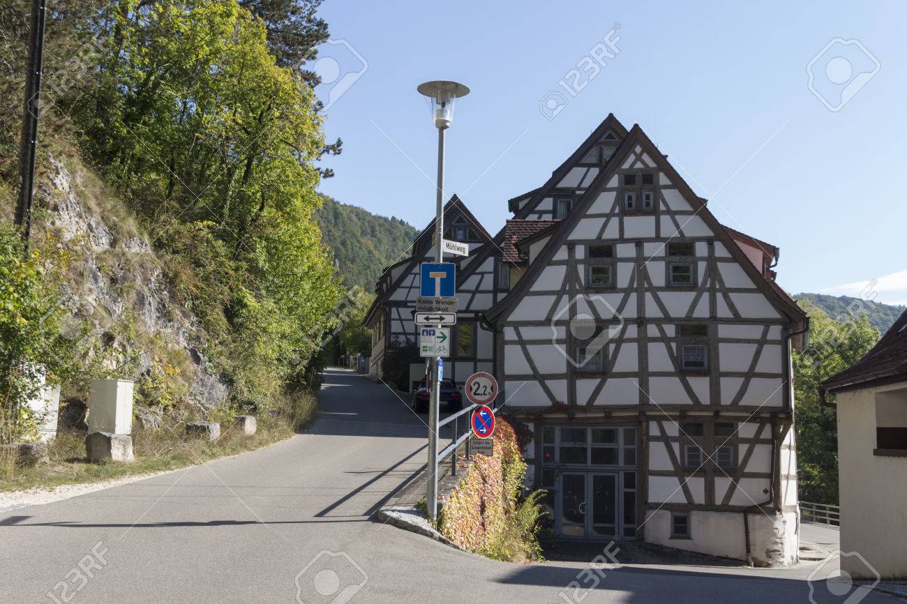 Fachwerkhaus In Blaubeuren Beim Blautopf Stock Photo Picture And