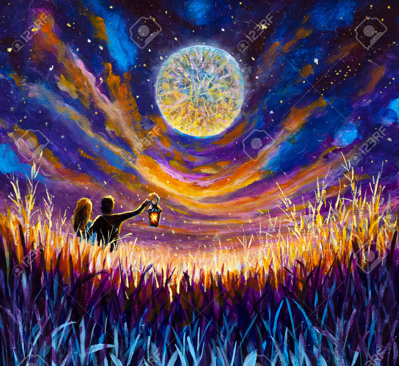 油絵 絵画 ブックボックス【夜の海】