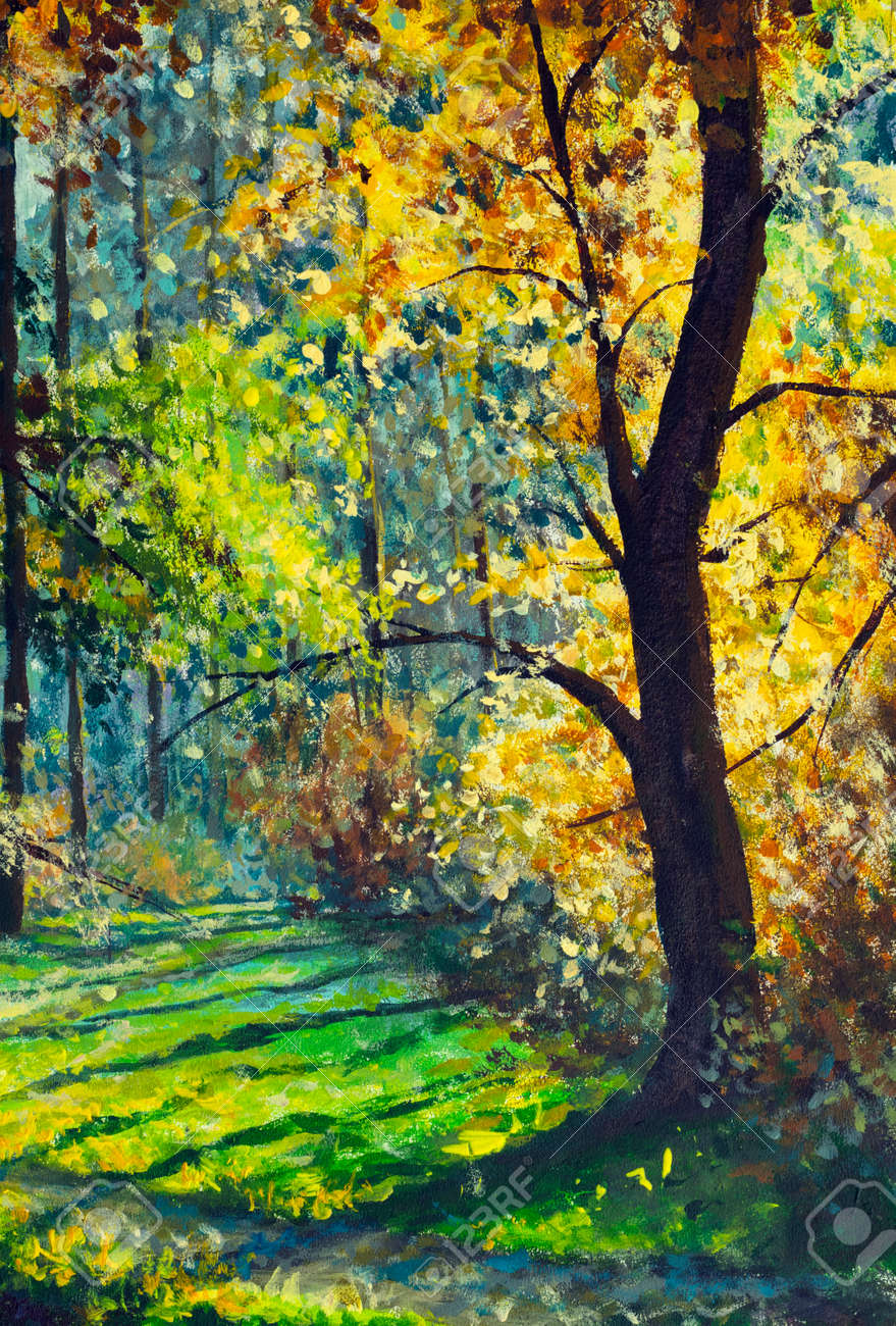 油絵美しいパーク