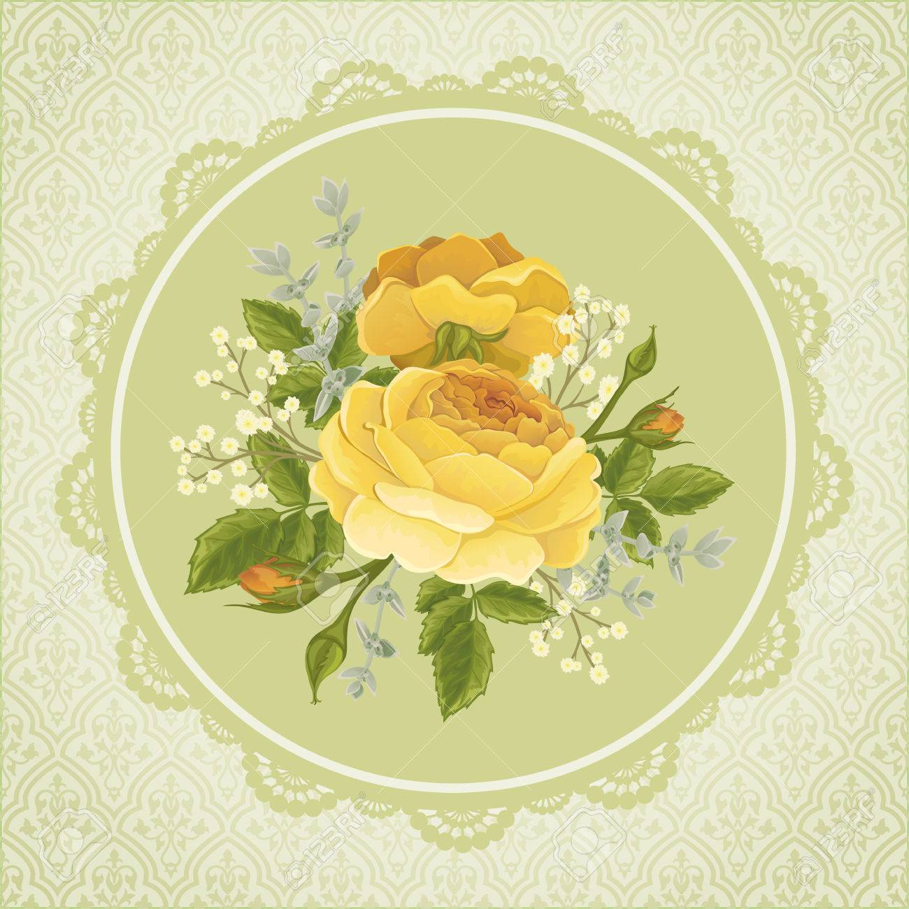 flyer mit rose grafik blumen hochzeitseinladung oder grußkarte david austin rose flyer