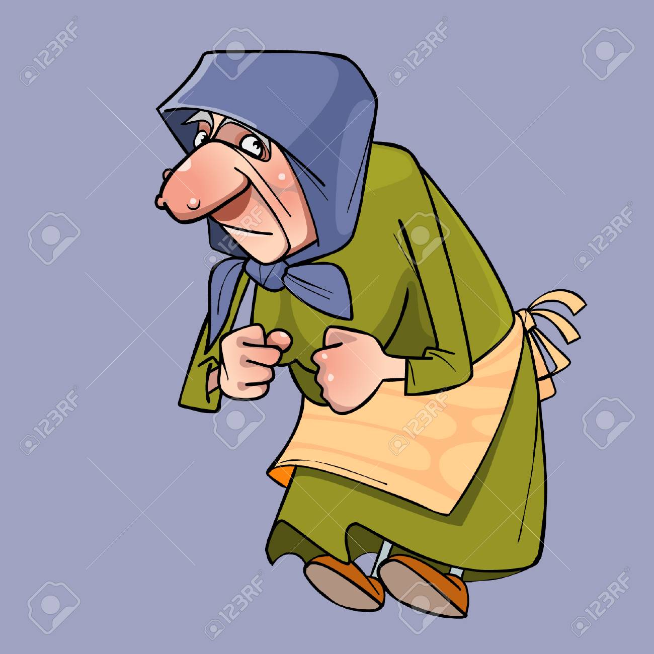 漫画おばあさんのイラスト素材 ベクタ Image