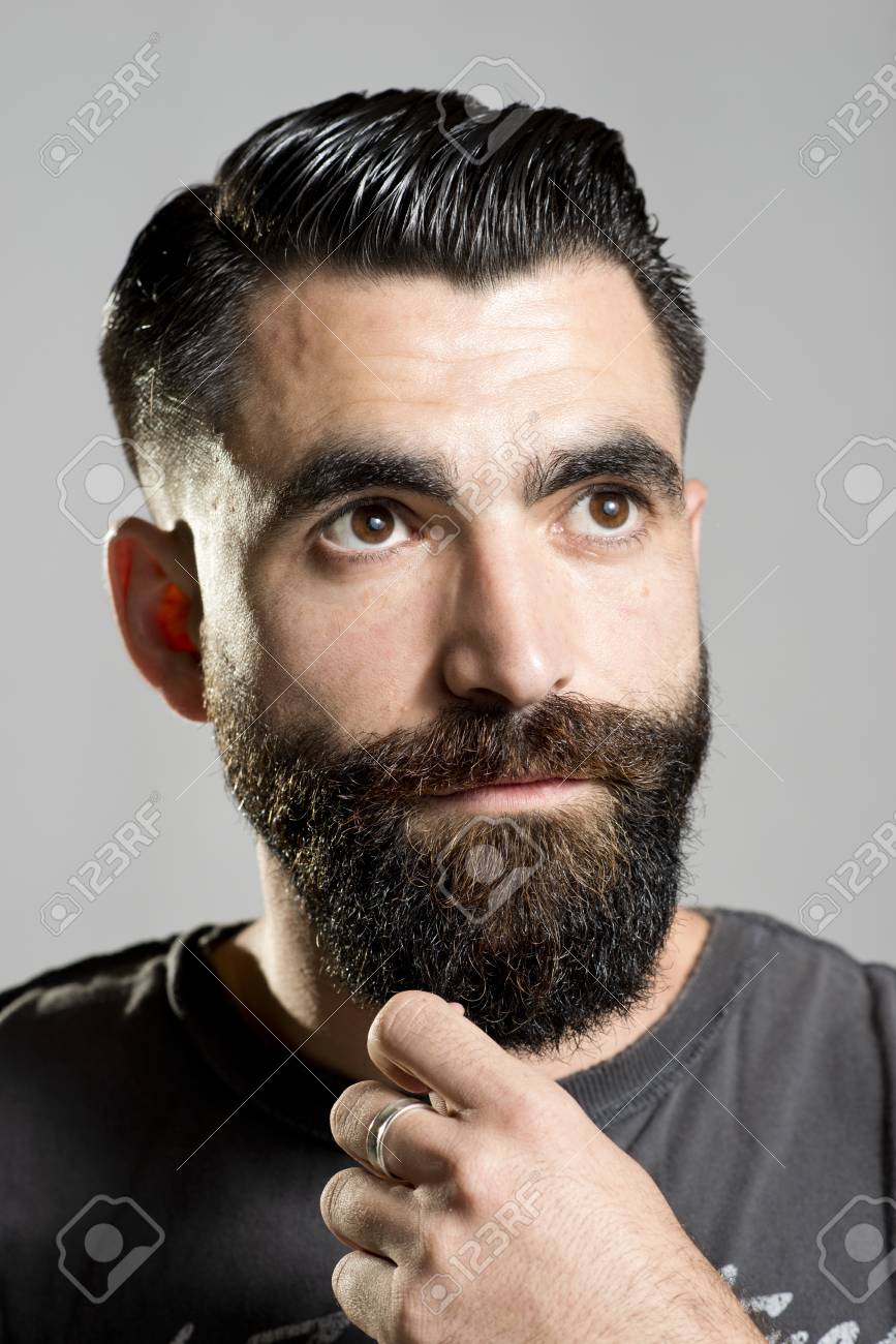 Portrait Of A Mid Adult Man With Full Beard