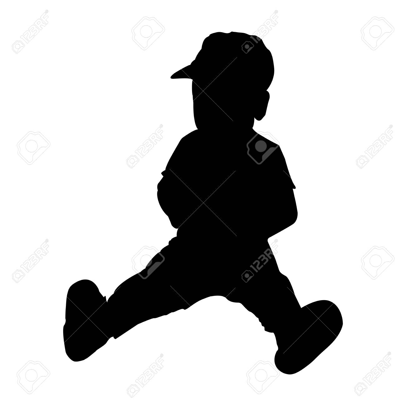 Silhouette De Bebe Assis Illustration Vectorielle Clip Art Libres De Droits Vecteurs Et Illustration Image