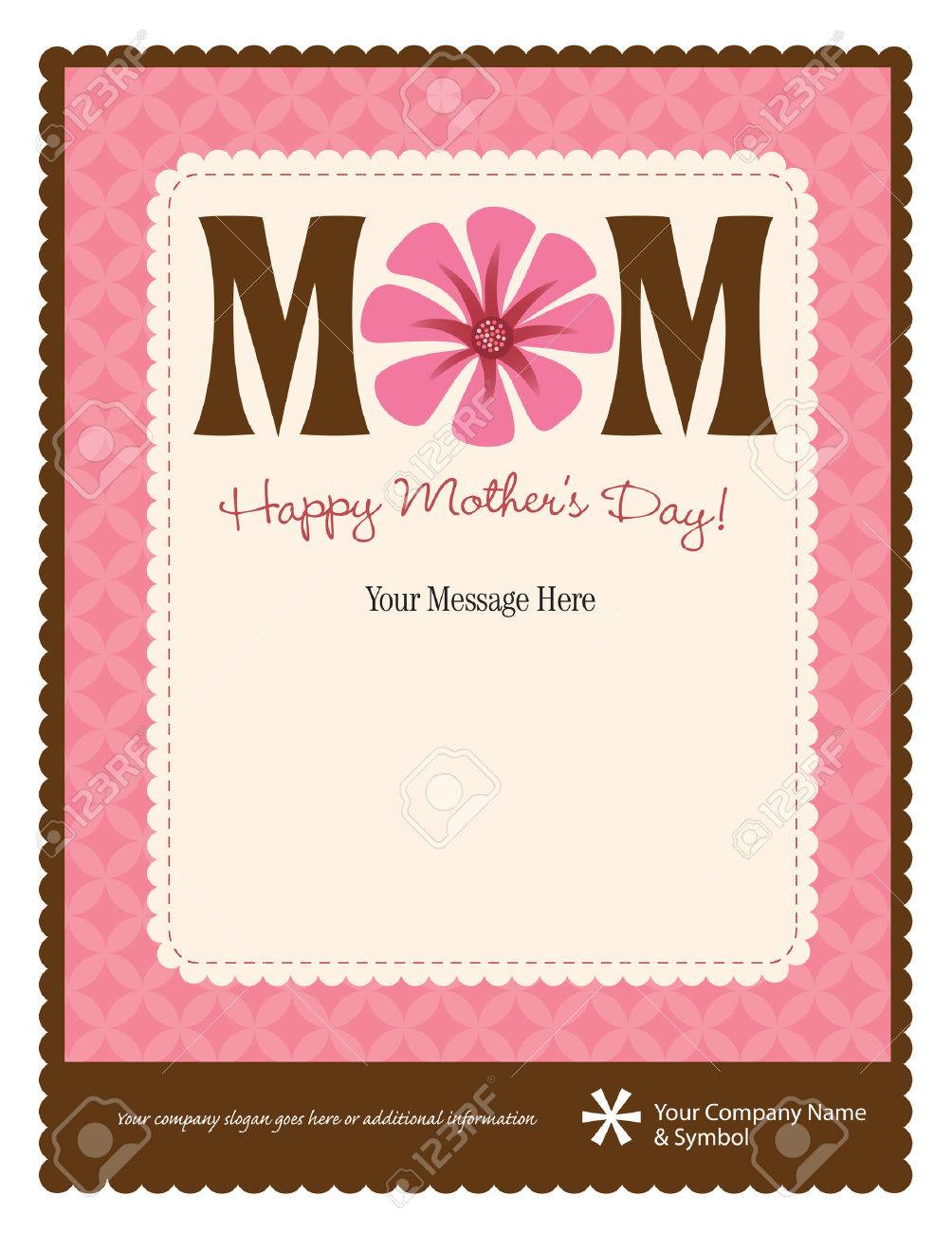 8 5x11 happy mother s day flyer poster template royalty free