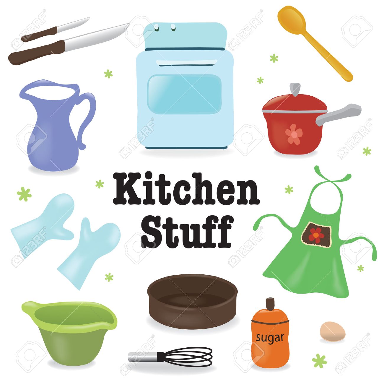 Kitchen Stuff Royalty Free Cliparts Vectors And Stock Illustration Image 8790987