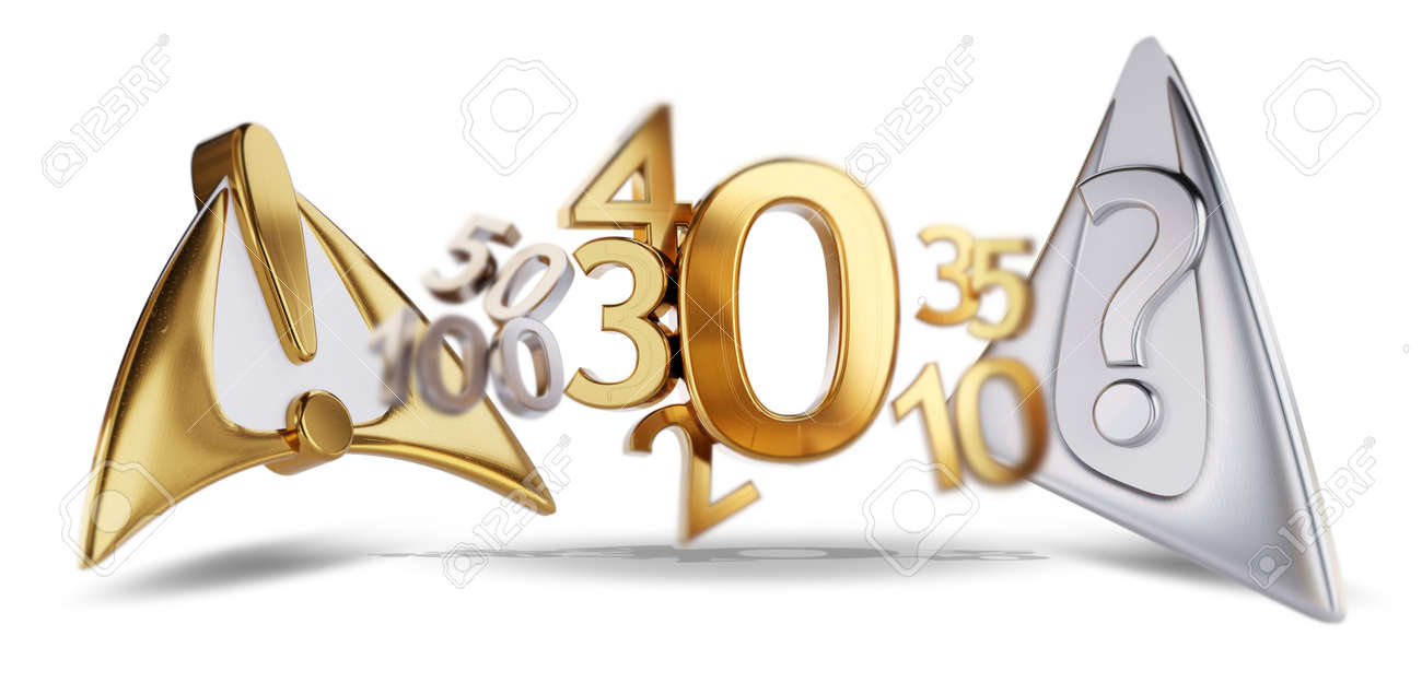 warning attention and question mark golden zero symbol. and changing number as 20, 30, 40 as incidences 3d-illustration - 169664569 warning attention and question mark golden zero symbol. and changing number as 20, 30, 40 as incidences 3d-illustration - 169664569