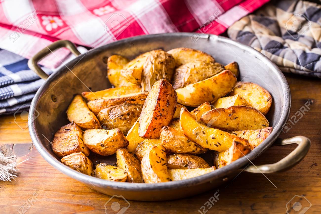 Potato. Roasted Potatoes. American 