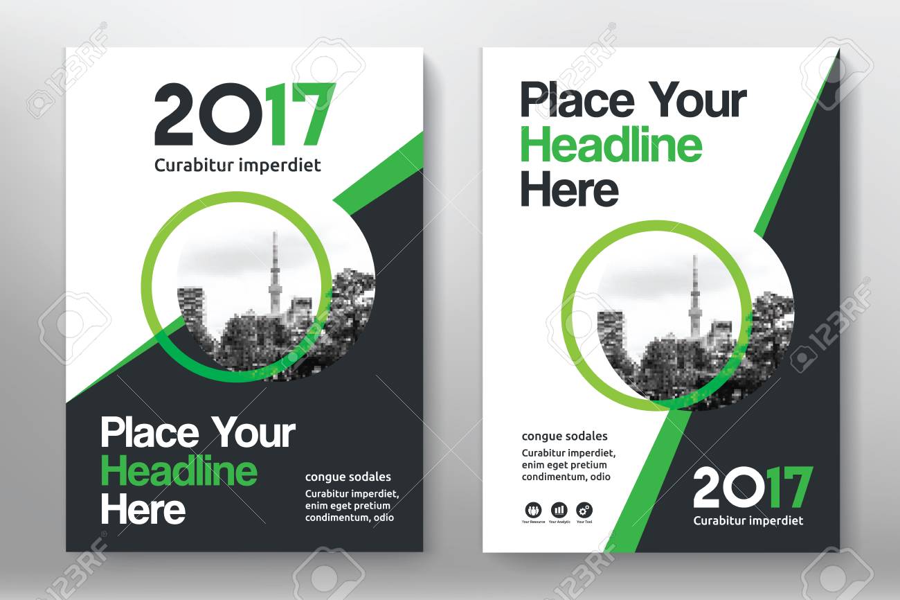 green color scheme with city background business book cover design free book cover design template