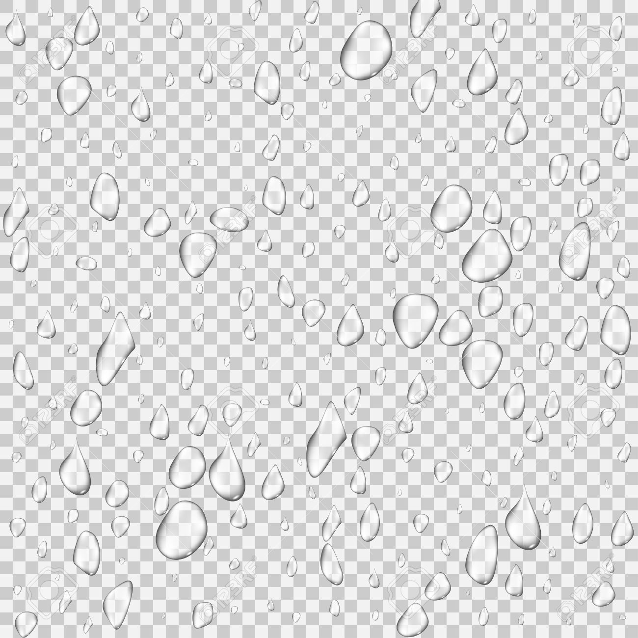 Different realistic transparent water drops. Glass bubble drop condensation surface on isolated background. Vector clean drop splash illustration - 80258481 Different realistic transparent water drops. Glass bubble drop condensation surface on isolated background. Vector clean drop splash illustration - 80258481