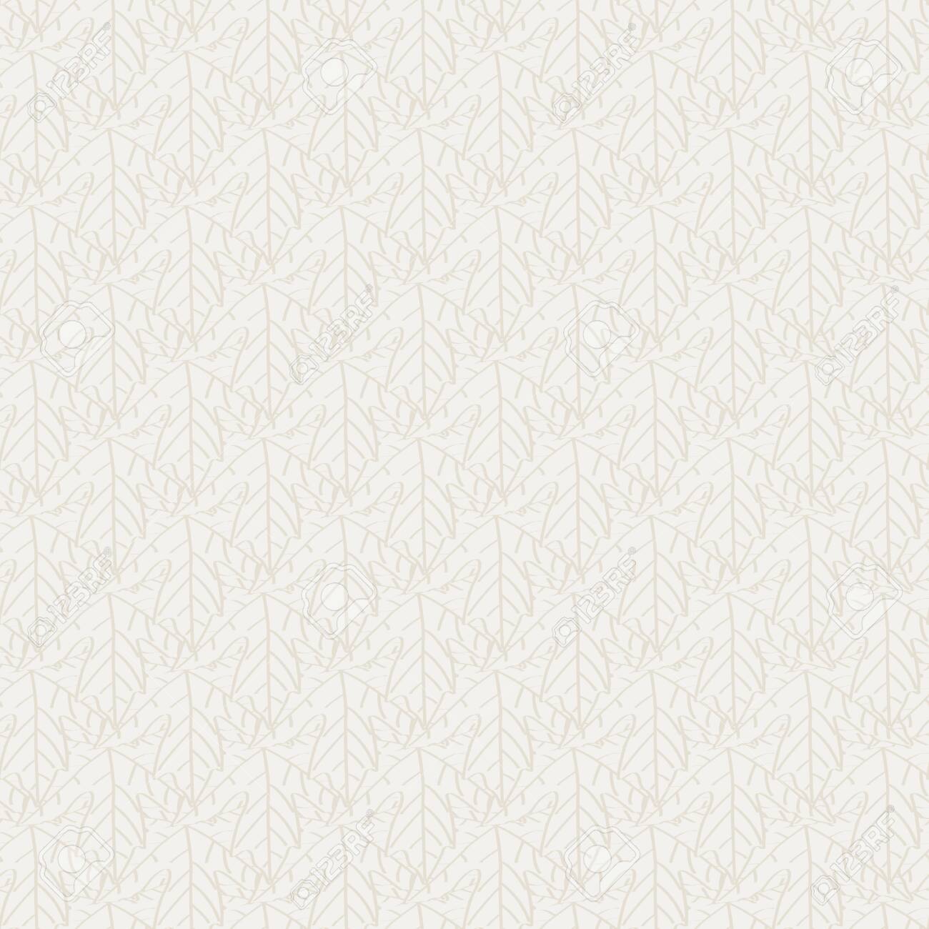Vector Beige Overlapping Leaves Leaf Seamless Repeat Pattern. Background for textiles, cards, manufacturing, wallpapers, print, gift wrap and scrapbooking. - 137670970 Vector Beige Overlapping Leaves Leaf Seamless Repeat Pattern. Background for textiles, cards, manufacturing, wallpapers, print, gift wrap and scrapbooking. - 137670970