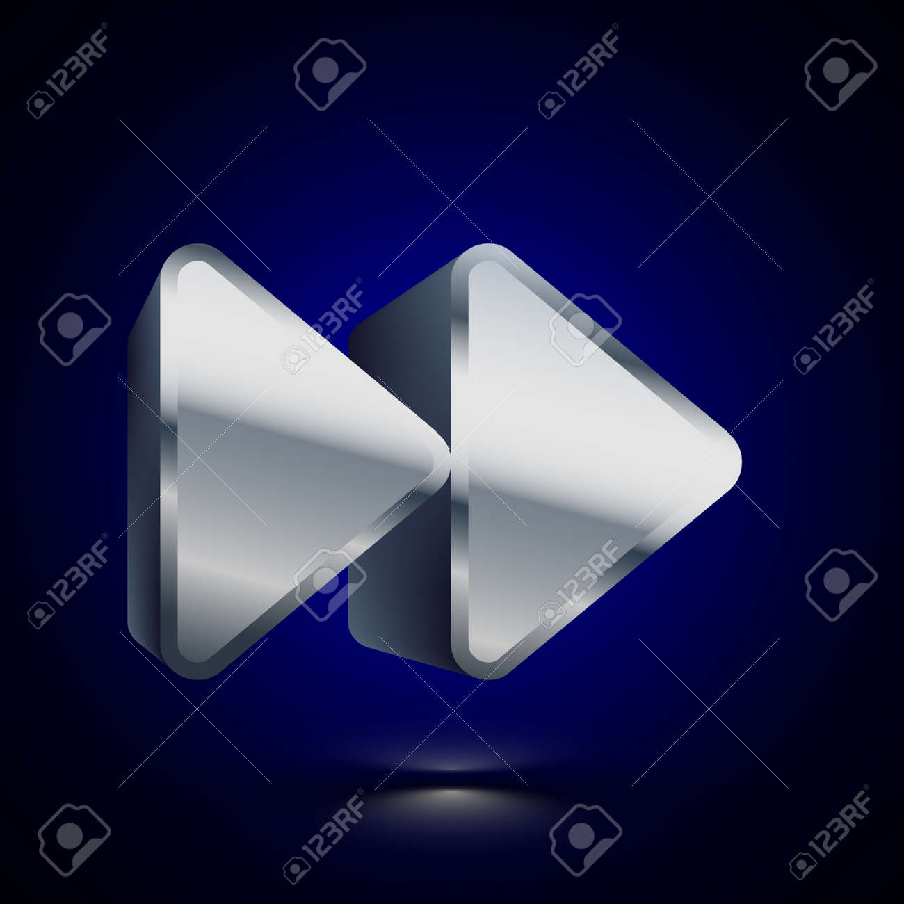 fast forward symbol Stock Illustration