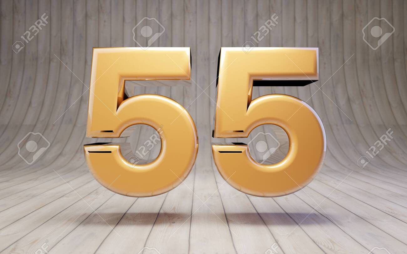 141395306-golden-number-55-on-wooden-floor-3d-rendered-glossy-gold-alphabet-character-.jpg