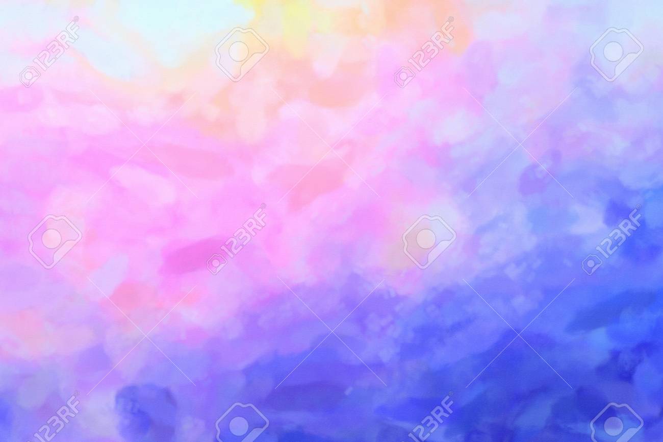 White Pink Blue Watercolor Gradient Background Colorful Digital