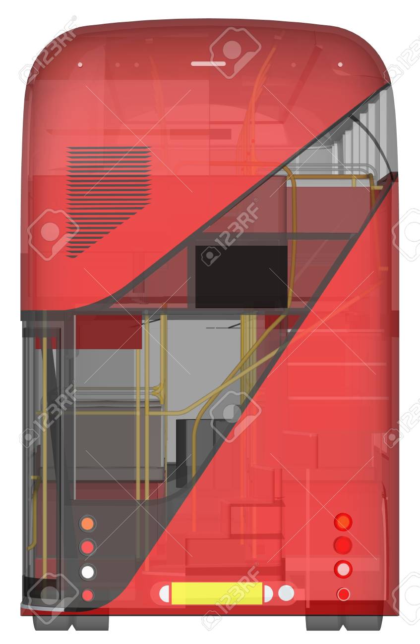 A Double-decker Bus, A Translucent Casing Under Which Many Interior ... A Double-decker Bus, A Translucent Casing Under Which Many Interior ...