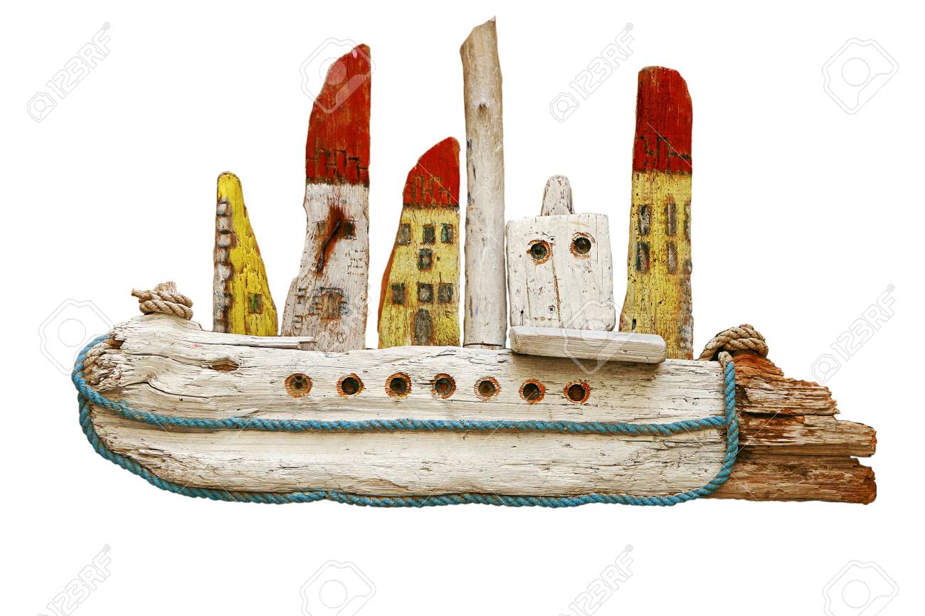 wooden toy ship