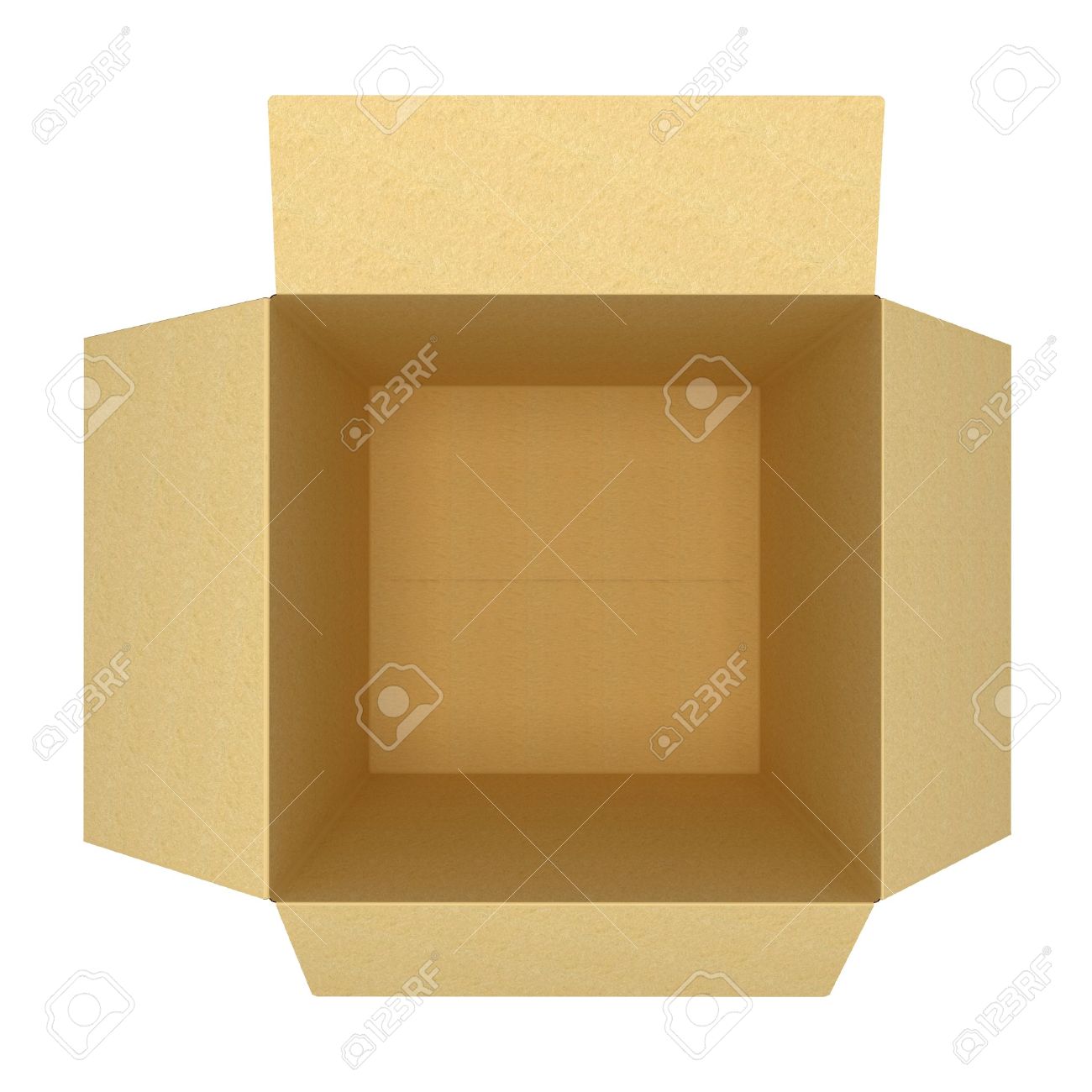 Ouvert 3d Boite De Carton Vide Banque D Images Et Photos Libres De Droits Image