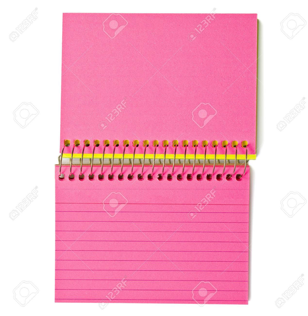 Blank Neon Colored Spiral Bound Notecards Stock Photo, Picture And Royalty  Free Image. Image 40499679.