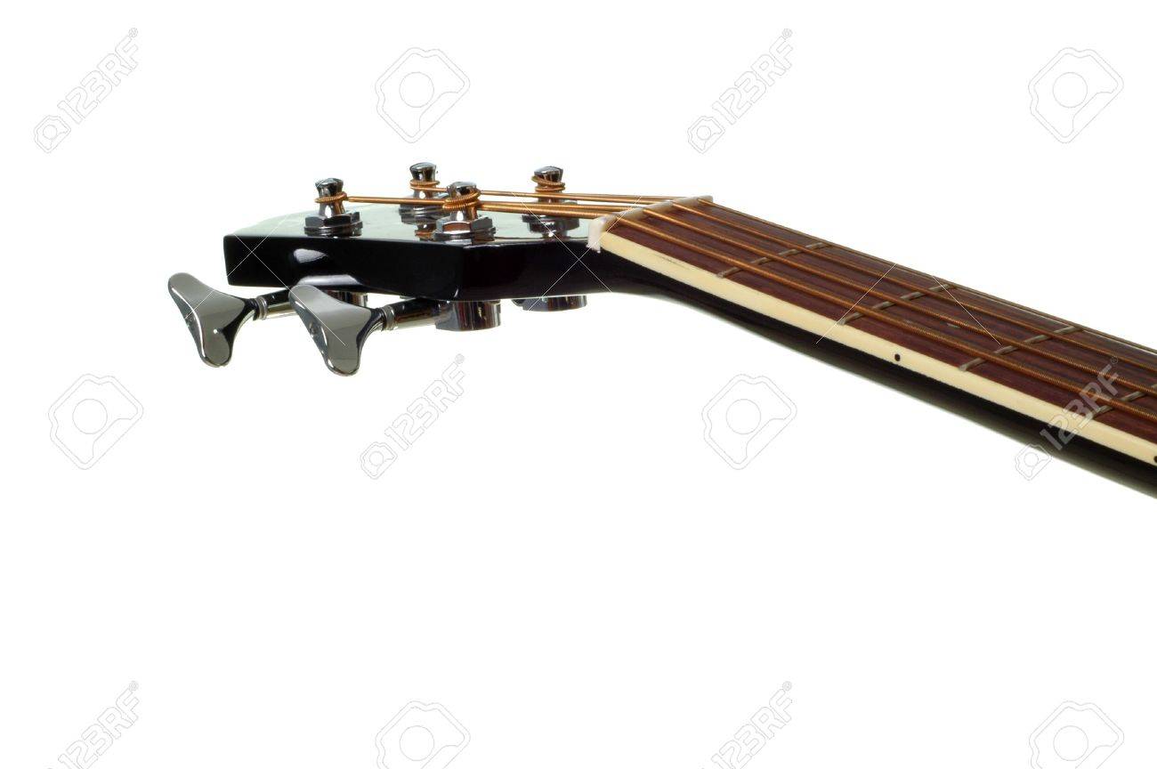 4 String Bass Guitar Neck Isolated on White - 834905 4 String Bass Guitar Neck Isolated on White - 834905