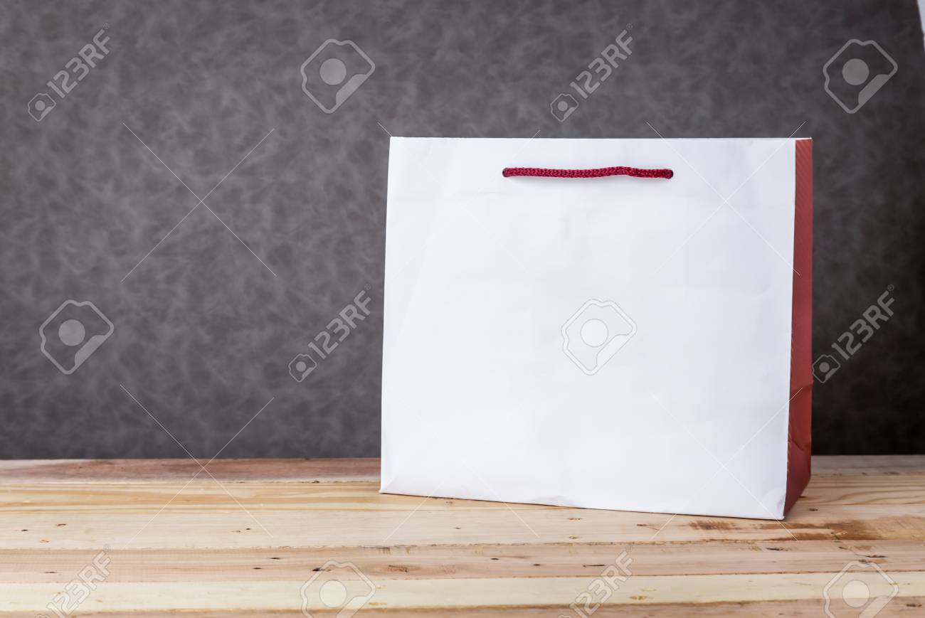 White Paper Bags With Free Cppyspace For Your Creativity Ideas