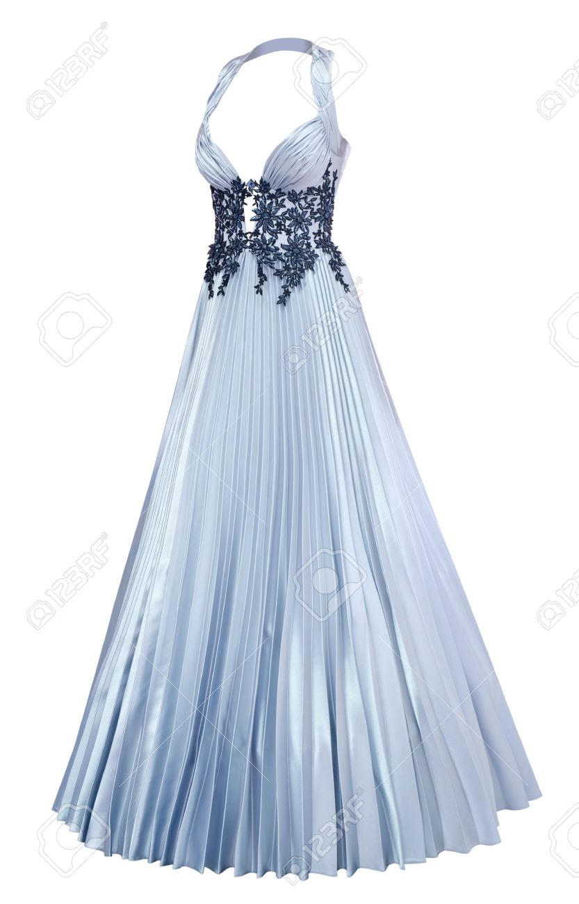 silver satin evening dress
