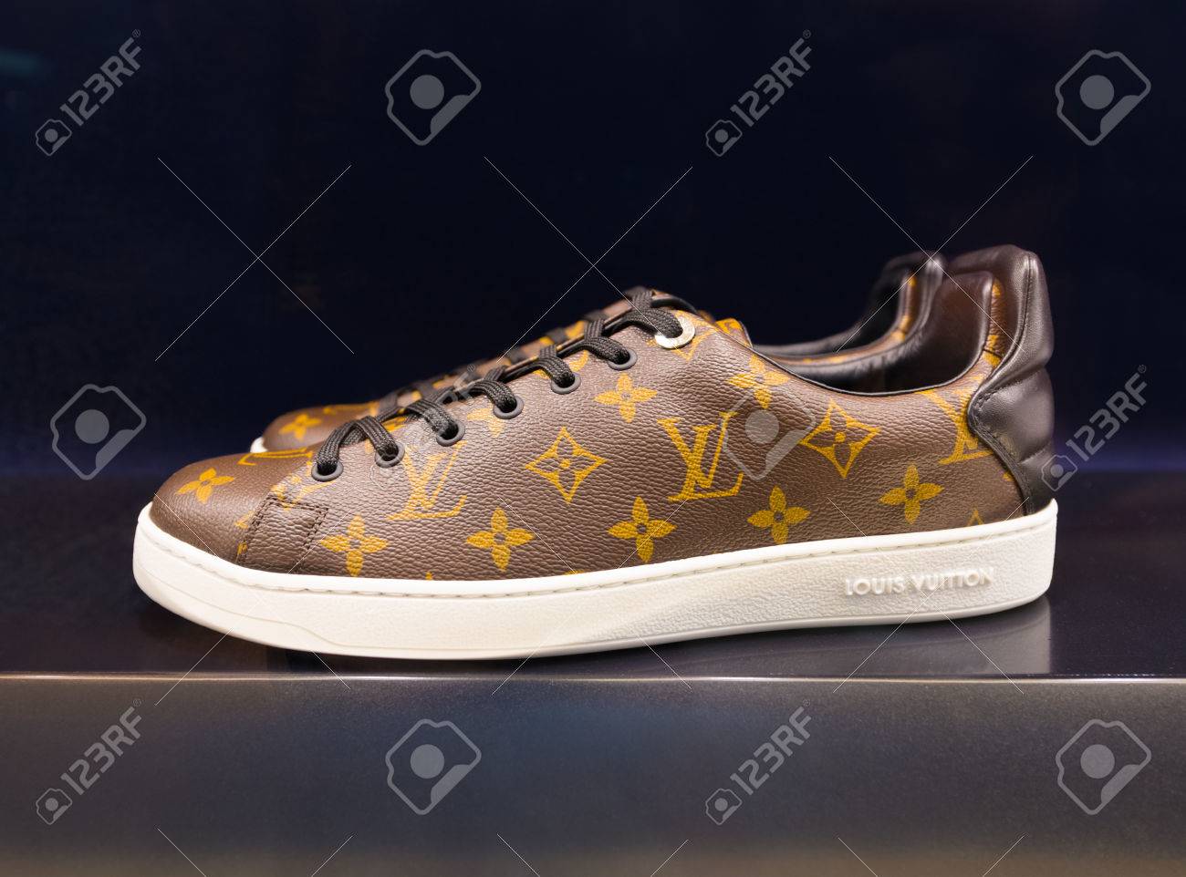 louis vuitton gold trainers