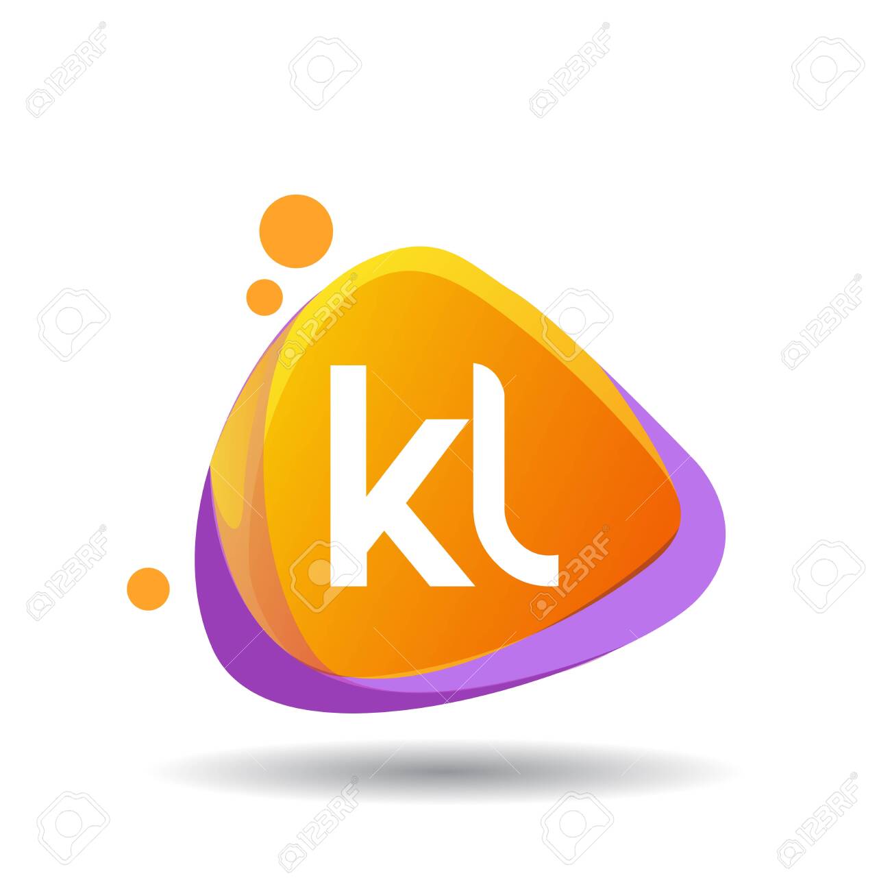 Letter Kl Logo In Triangle Splash And Colorful Background Letter Combination Logo Design For Creative Industry Web Business And Company Royalty Free Cliparts Vectors And Stock Illustration Image