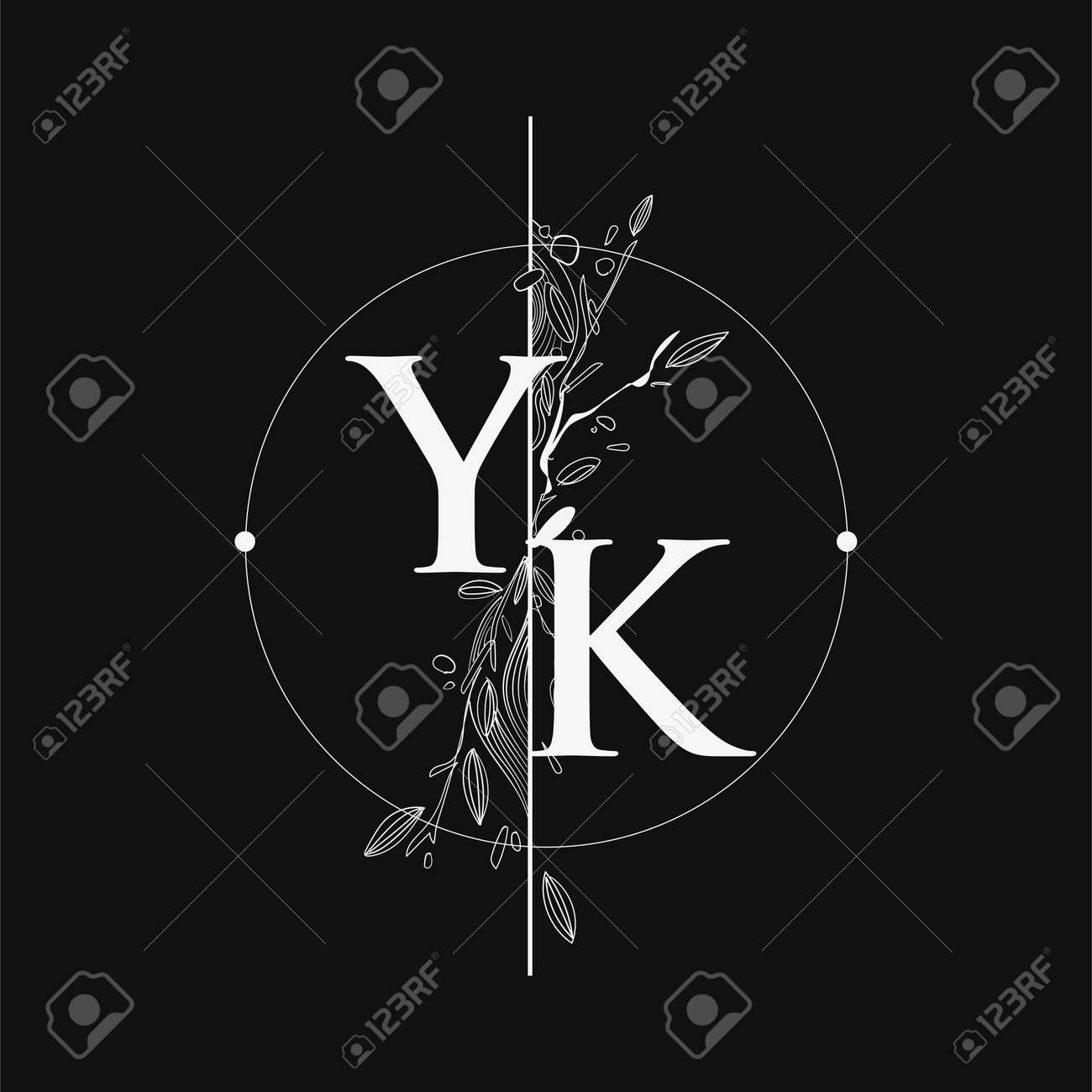 Letter Yk Initial Logo With Hand Draw Floral Initial Wedding Font Logo With Circle And Flowers Royalty Free Svg Cliparts Vectors And Stock Illustration Image Letter Yk Initial Logo With Hand Draw Floral Initial Wedding Font Logo With Circle And Flowers Royalty Free Svg Cliparts Vectors And Stock Illustration Image