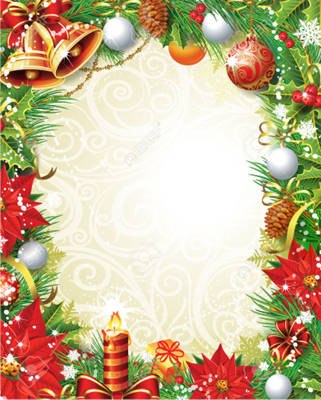 vintage christmas frame royalty free cliparts vectors and stock