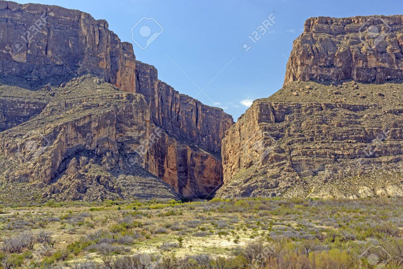 テキサス州ビッグベンド国立公園でサンタ エレナ峡谷 の写真素材 画像素材 Image