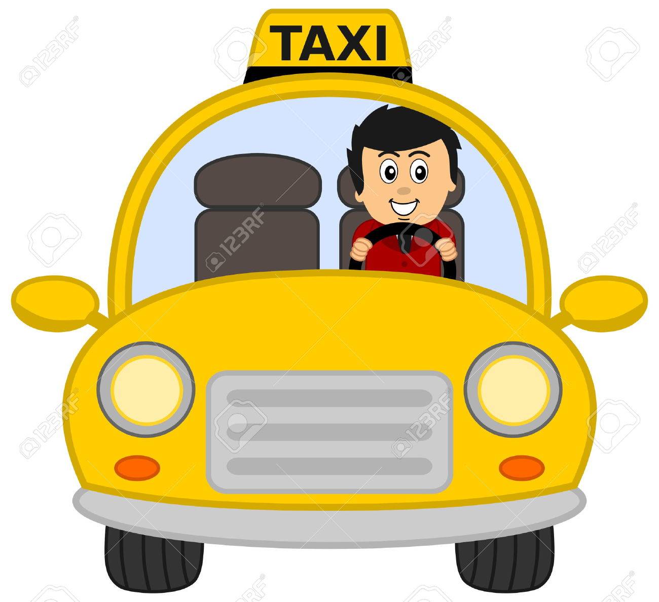 タクシーの運転手のイラスト素材 ベクタ Image タクシーの運転手のイラスト素材 ベクタ Image