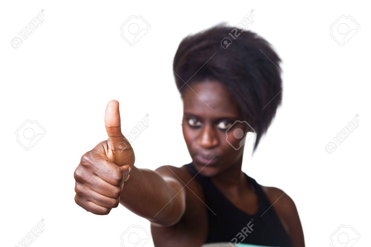 bloack girl thumbs Sexy stiletto heel