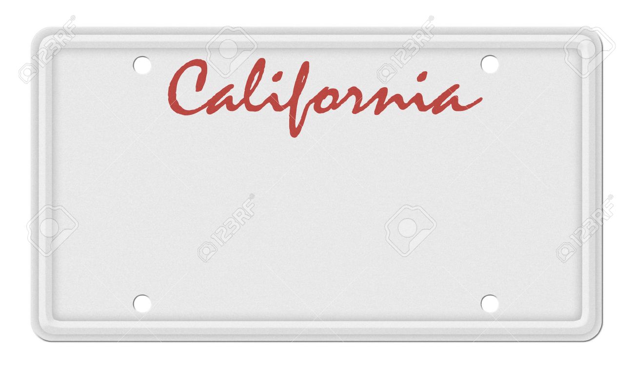california license plate background template stock photo picture
