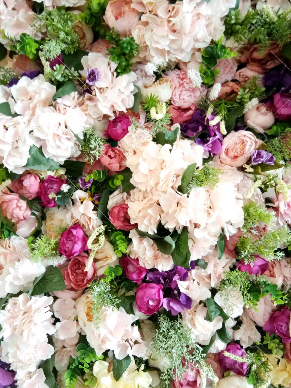 花の壁 の写真素材 画像素材 Image