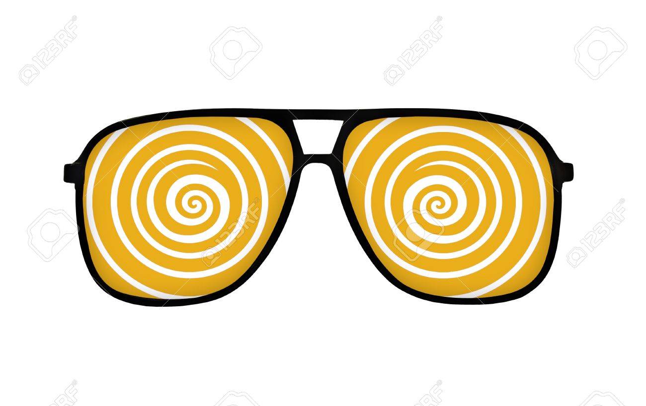 Hypnotic Dizzy Eye Blue Goggles