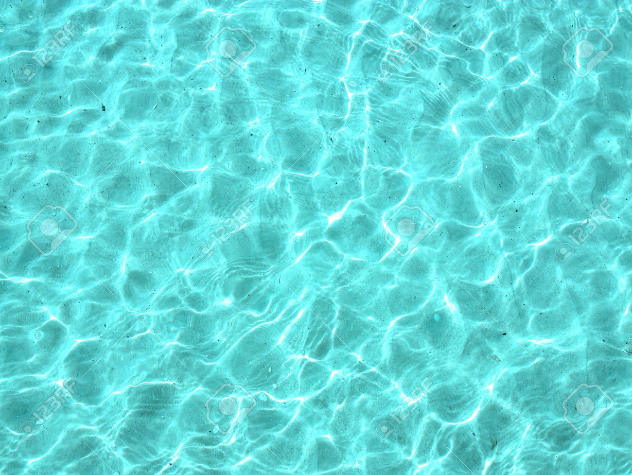 Reflection And Blue Clear Ocean Water Stock Photo, Picture and Royalty Free  Image. Image 10610404.