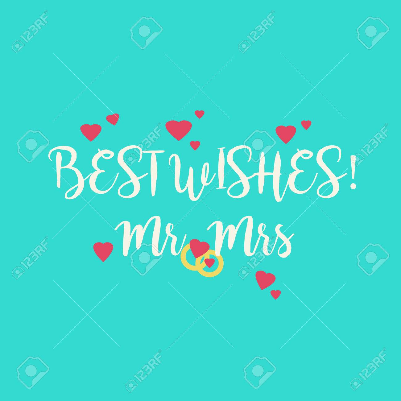 cute blue wedding best wishes mr mrs congratulations greeting