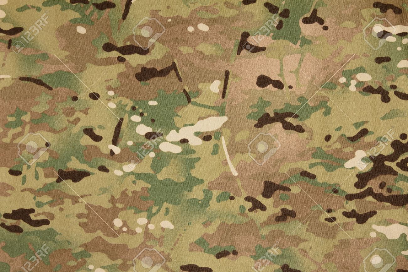 armed force multicam camouflage fabric texture background stock