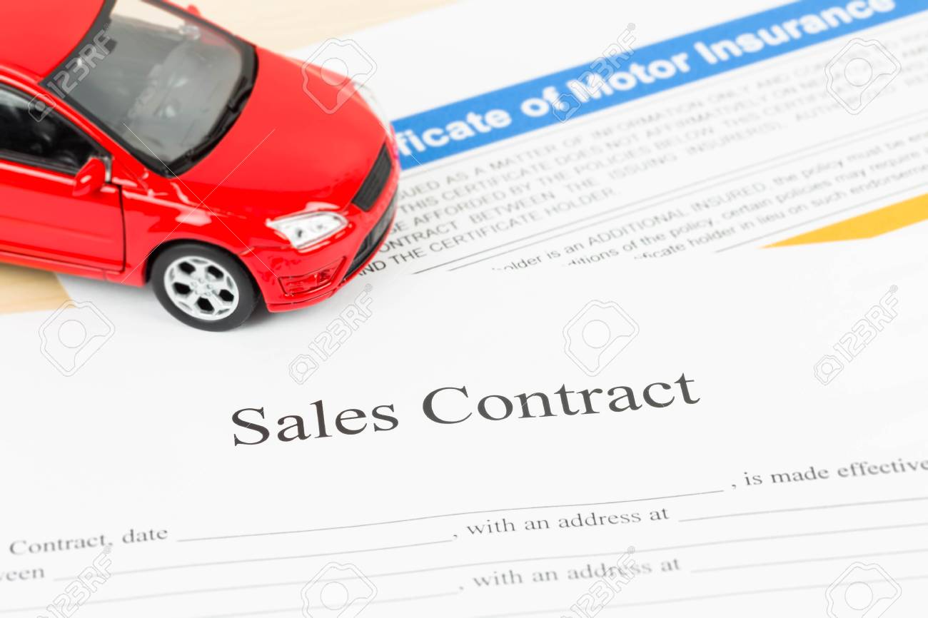 car sales contract document stock photo picture and royalty free
