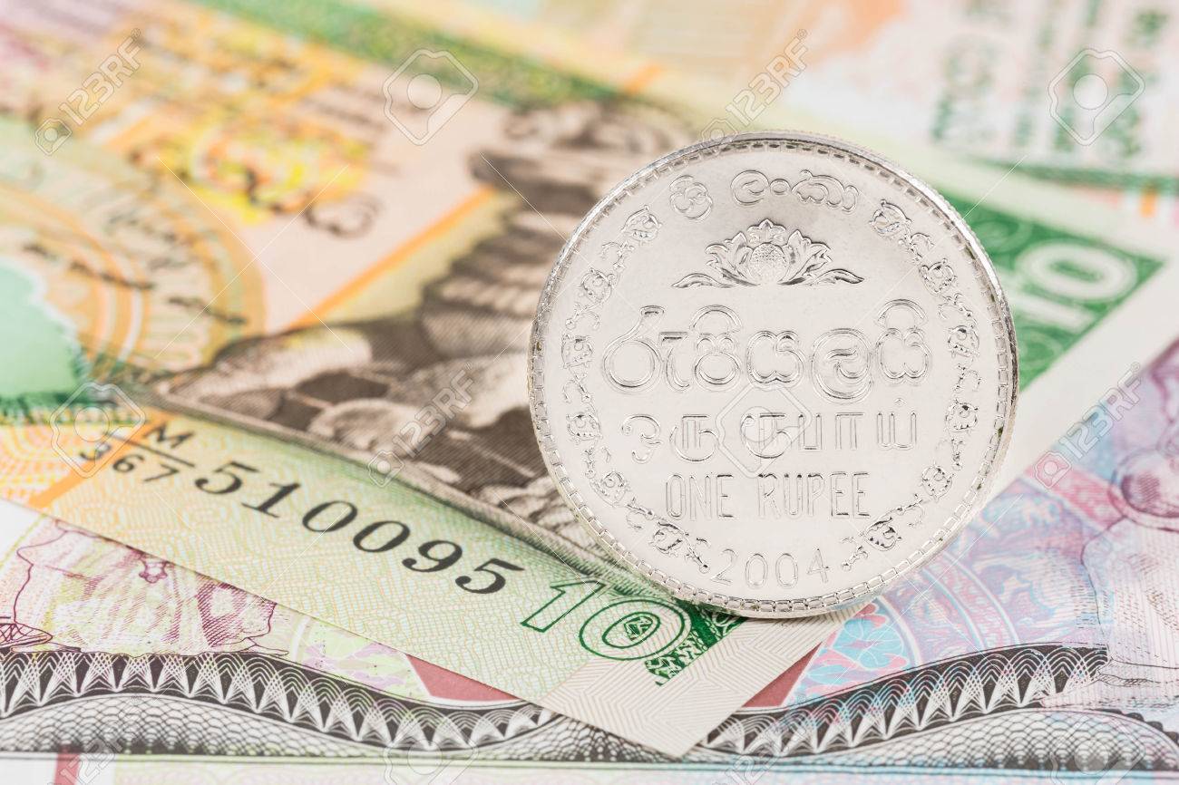 スリランカお金紙幣コイン焦点 の写真素材 画像素材 Image