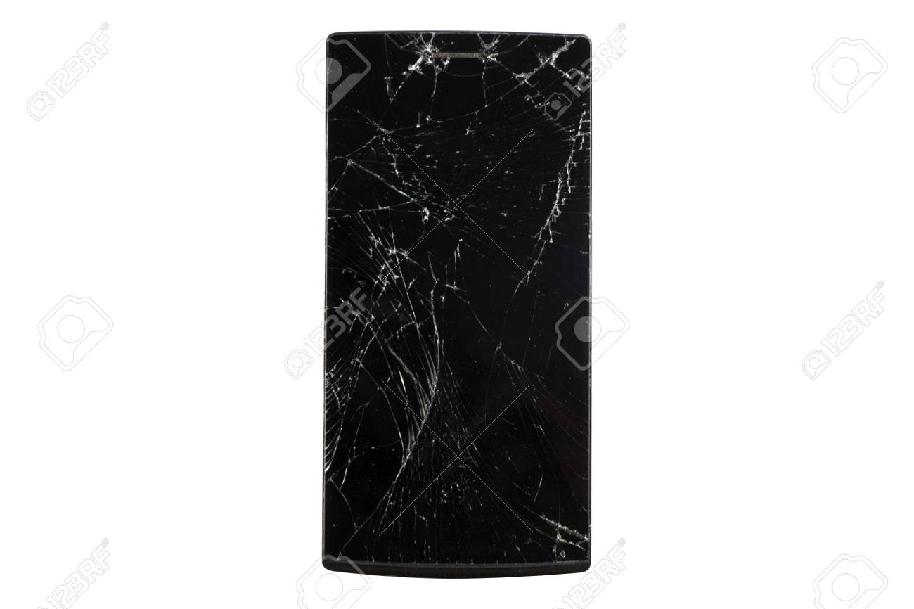 La Pantalla Del Telefono Inteligente Fue Arrojada Al Suelo Debido A Una Pelea Y Enojado Para Hacer Que La Pantalla Se Rompa Aislar El Fondo Blanco Puro Fotos Retratos Imagenes Y Fotografia