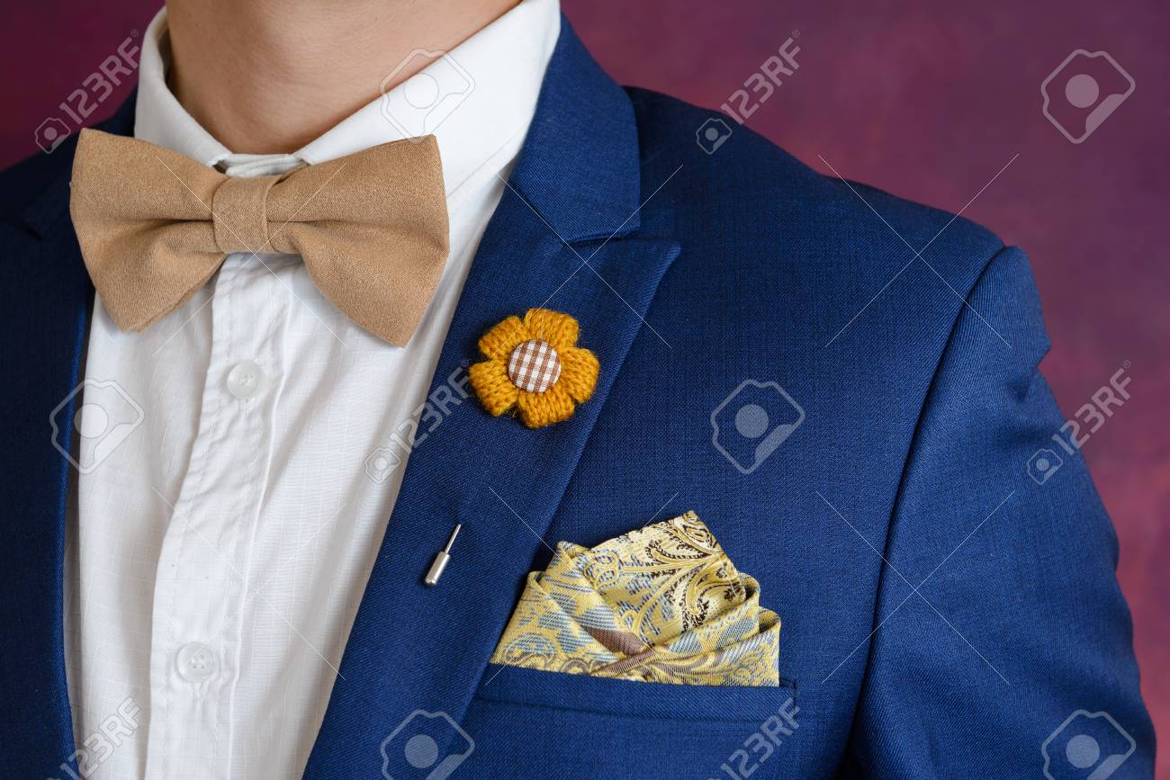 suit pocket brooch