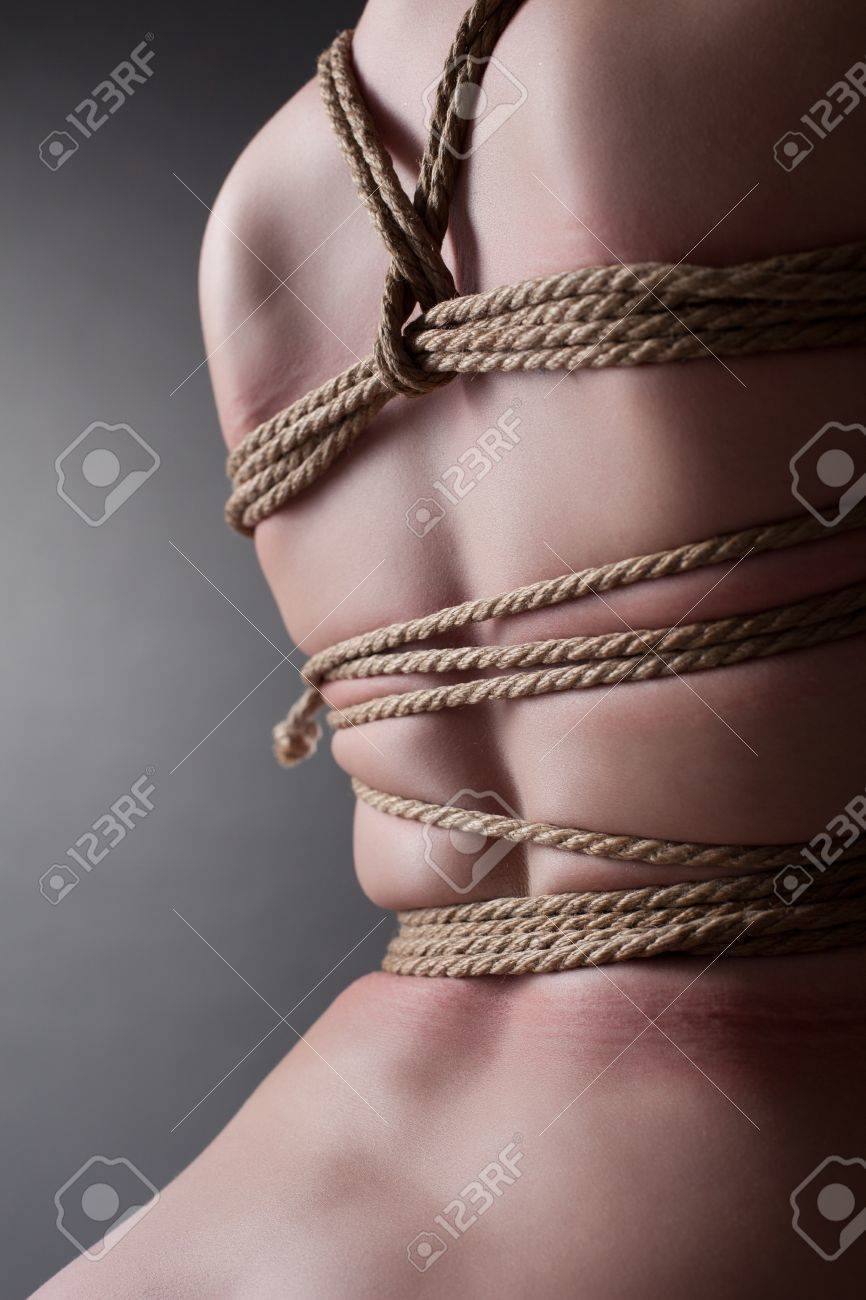 Closeup Of Young Women S Back With Shibari Stock Photo, Picture And Royalty  Free Image. Image 17787543.