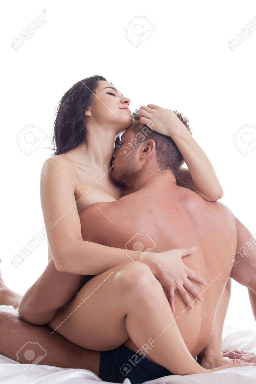 Страстный Гетеросексуальные Пары Занимаются Любовью, Изолированных На Белом  Фотография, картинки, изображения и сток-фотография без роялти. Image  43728651