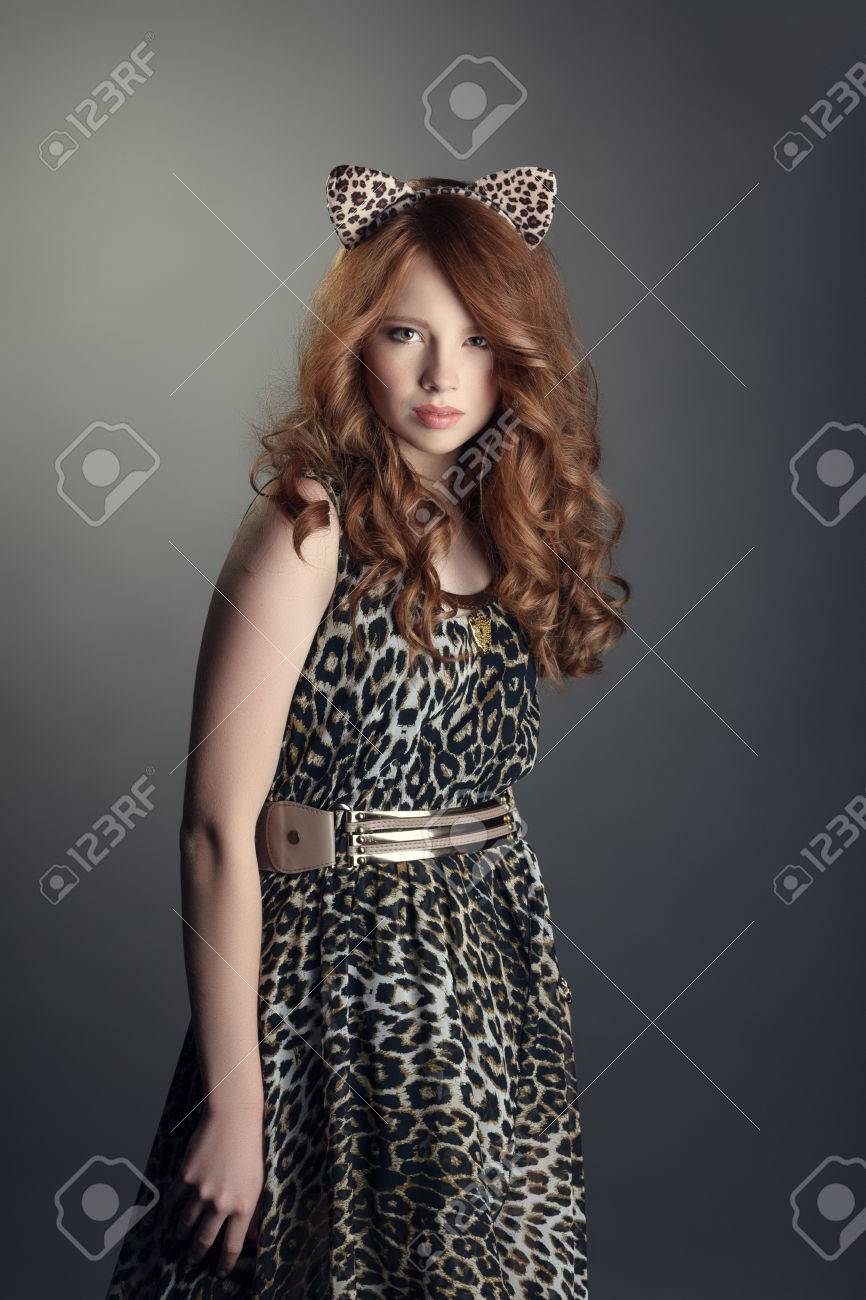leopard print dress grey