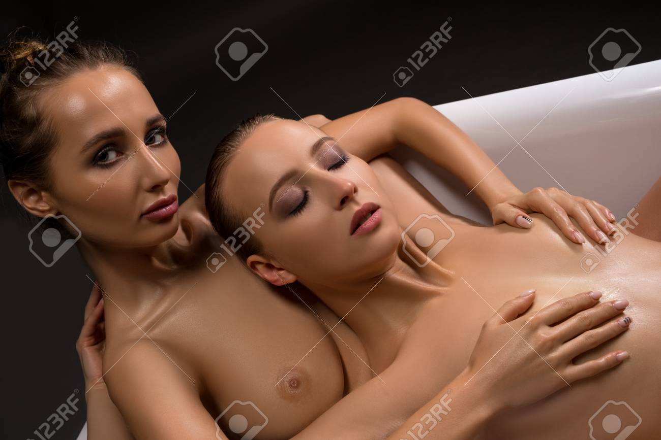 Andrey GuryanovTwo Nude Women In The Bath Shot In The Dark Stock Photo, Picture And Royalty Free Image