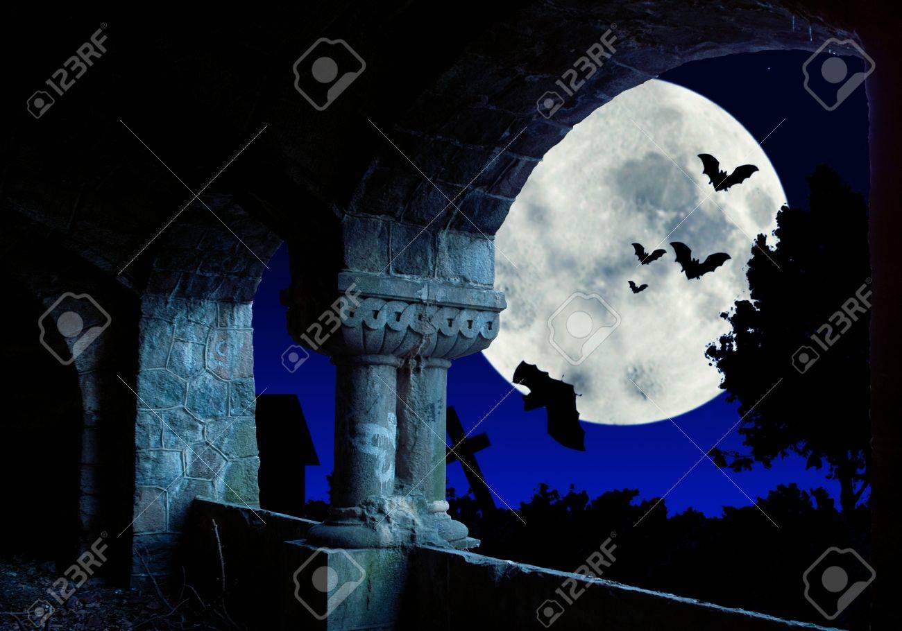 lighted up with light of moon ruins - 8979188 lighted up with light of moon ruins - 8979188